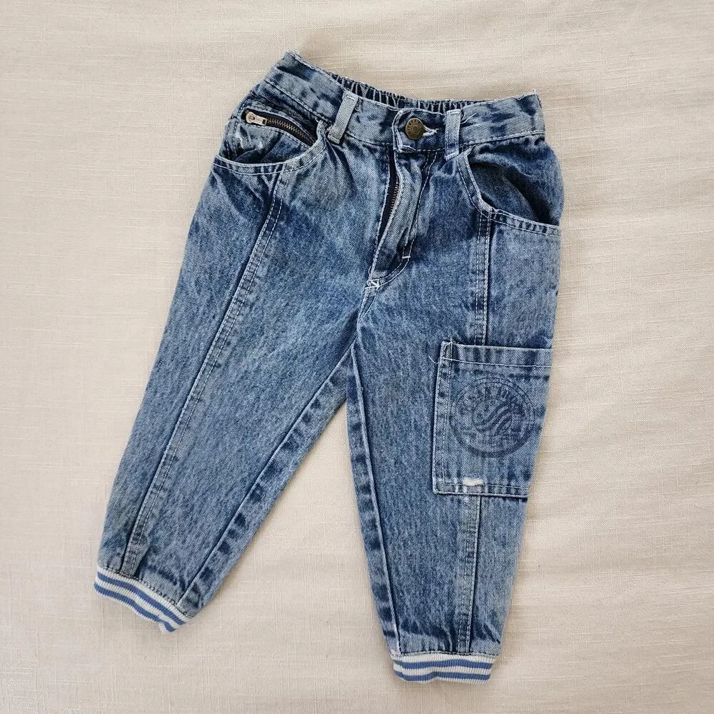 Vintage Gitano Acid Wash Jogger Jeans 2t